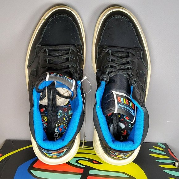 Converse Weapon CX High Peace & Unity Shoes Sneakers Black Cream 172194C Size 10 - Picture 3 of 7